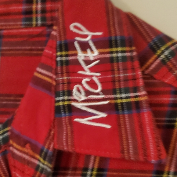 Cakeworthy Flannel Mickey Mouse unisex button up shirt 2XL Retired - Picture 3 of 6